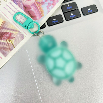 Cute Sanrio printed turtle keychain ins girlfriend schoolbag bag gift pendant car key pendant