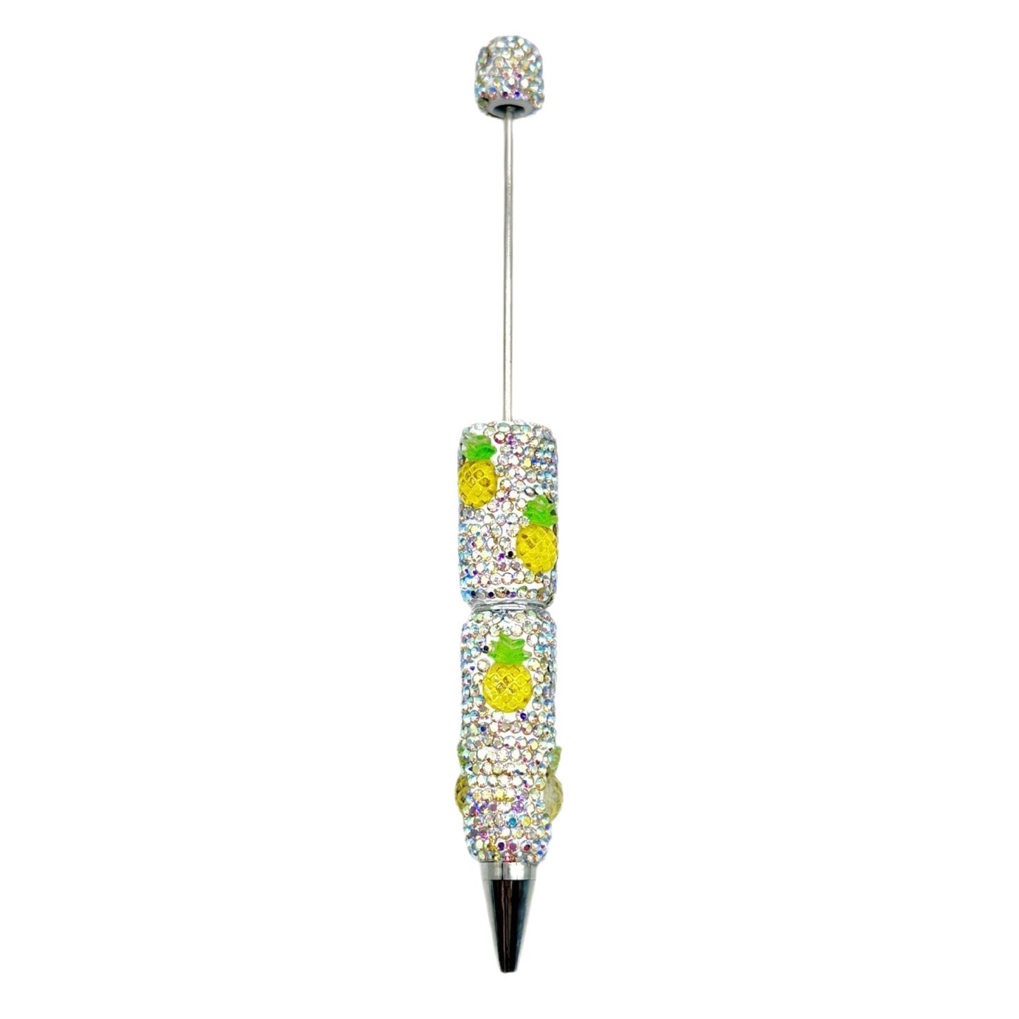 DIY Mengqu fruit full diamond bead pen, creative cute fruit and vegetable theme cute grain pen, heavy industry full diamond pen
