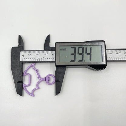 39.5 * 40mm Color Bat Paint Keychain Lobster Buckle Dog Buckle, Spray Paint DIY Handmade Pendant Jewelry Buckle Jewelry Accessories