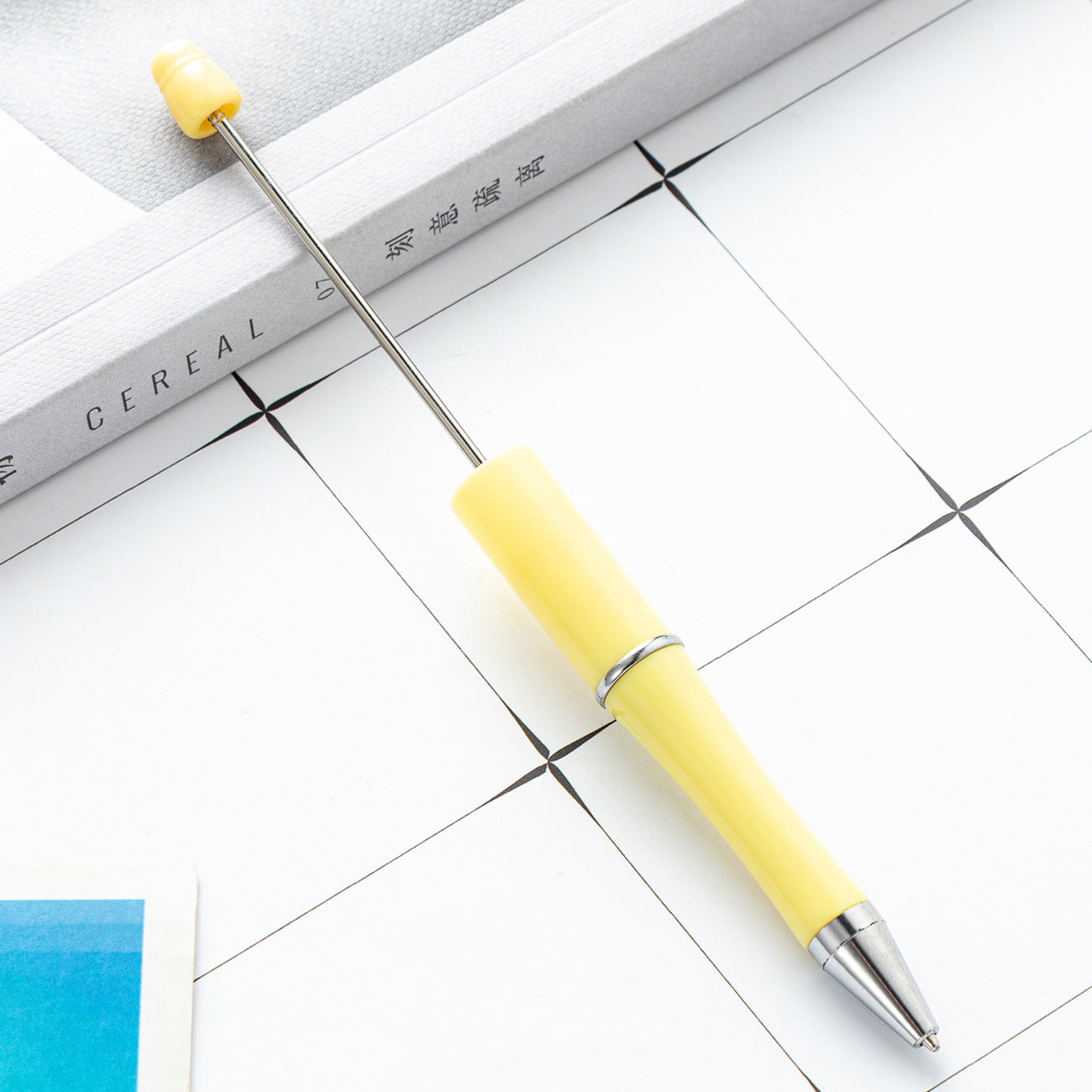 Bead pen, spot wholesale creative DIY plastic bead pen ballpoint pen printable plastic bead pen