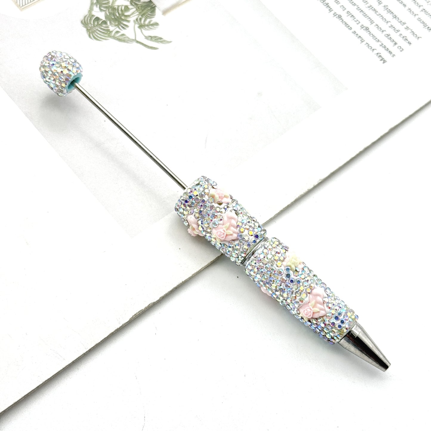 New luminous full diamond bead pen DIY luminous full diamond pen heavy industry advanced rhinestone pen ballpoint pen manufacturer wholesale