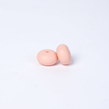 Spot 14mm Small Abacus Beads Food Grade Silicone Beads DIY Men's and Women's Jewelry Necklaces Oval Beads Wholesale