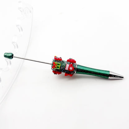 Cross-border Christmas gift box, gloves, lucky bag, bead pen DIY pure rhinestone gypsy sugar pen, Christmas gift pen