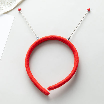 Cute Funny Headband DIY Hair Accessories Christmas Halloween Headband Accessories Holiday Accessories, Pulled Fabric Beaded Headband