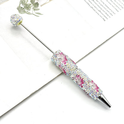 New luminous full diamond bead pen DIY luminous full diamond pen heavy industry advanced rhinestone pen ballpoint pen manufacturer wholesale