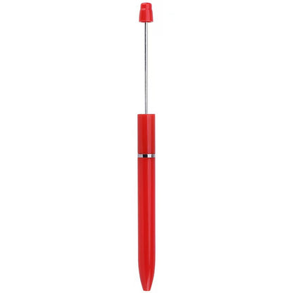 Long bead pen DIY handmade beaded plastic ballpoint pen, creative and personalized long bead string gift pen wholesale