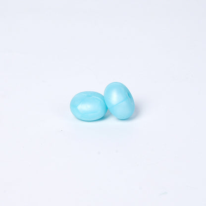 Spot 14mm Small Abacus Beads Food Grade Silicone Beads DIY Men's and Women's Jewelry Necklaces Oval Beads Wholesale