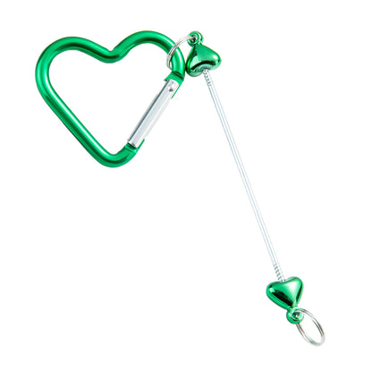 Creative DIY beaded love mountaineering buckle metal hook key buckle backpack jewelry mountaineering buckle spot wholesale