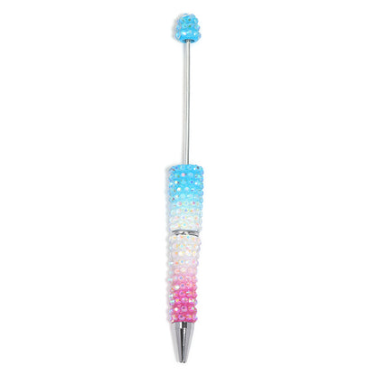 New full diamond bead pen high value gradual change resin diamond bead pen DIY creative hand paste drill bead pen
