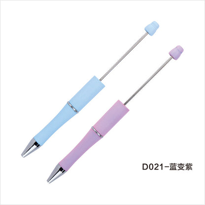 Creative light-changing color bead pen DIY plastic bead pen, light-sensitive color-changing ballpoint pen gift pen spot wholesale