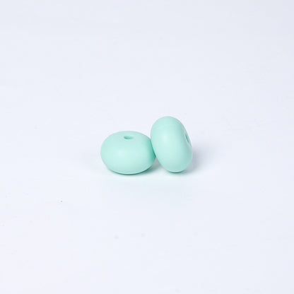 Spot 14mm Small Abacus Beads Food Grade Silicone Beads DIY Men's and Women's Jewelry Necklaces Oval Beads Wholesale #51-93