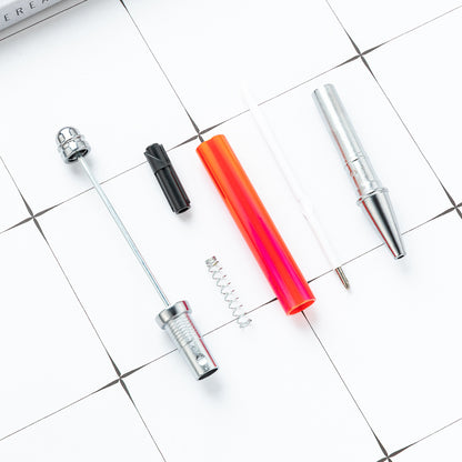 DIY plastic bead pen wholesale UV electroplating colorful beaded ballpoint pen creative student plastic bead pen