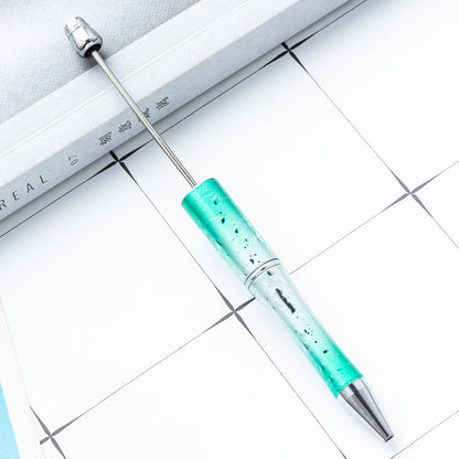 New DIY starry sky bead pen UV electroplating beaded ballpoint pen starry sky sequins gradual change bead pen manufacturers wholesale