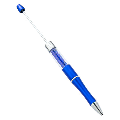 Spot plastic bead pen wholesale creative DIY handmade plastic bead pen empty tube crystal bead ballpoint pen