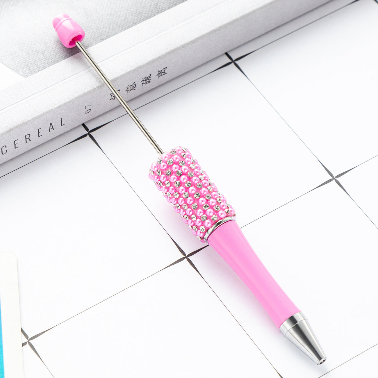 New diamond bead pen spot wholesale creative hand sticker diamond bead pen multi-color bag diamond ballpoint pen
