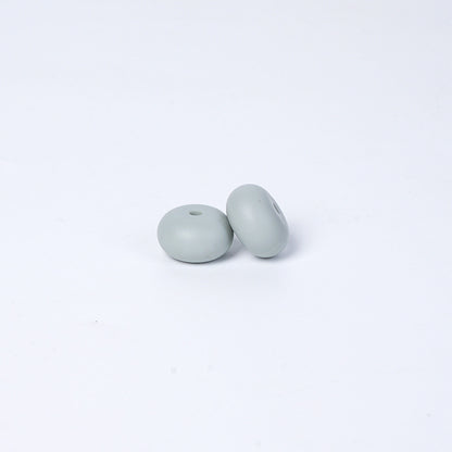 Spot 14mm Small Abacus Beads Food Grade Silicone Beads DIY Men's and Women's Jewelry Necklaces Oval Beads Wholesale