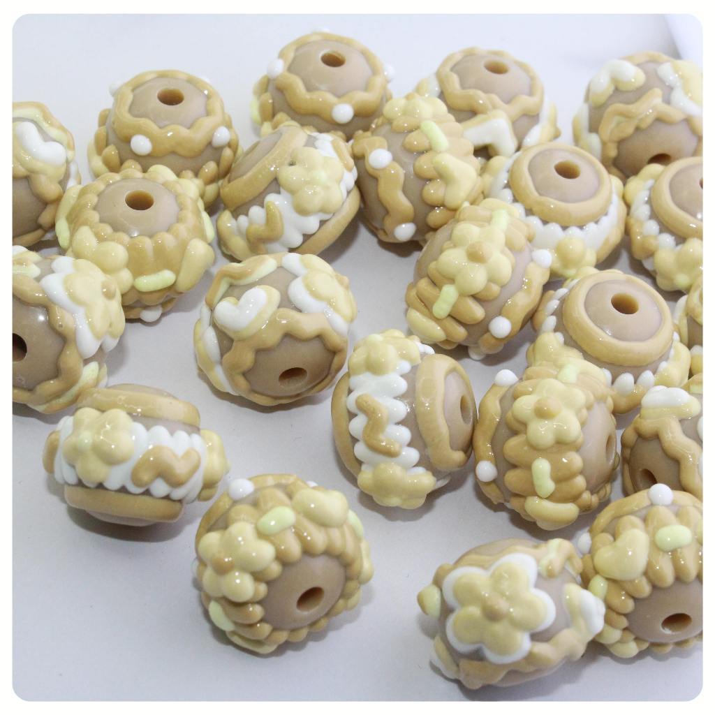 Various colors mixed hand-painted beads, beads, beads, jewelry, bracelets, mixed diy material accessories, wholesale beads
