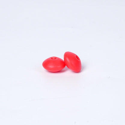 Spot Silicone Beads European and American Jewelry 12mm Small Beads DIY Necklace Beaded Oval Lentil Loose Beads Wholesale #101-137