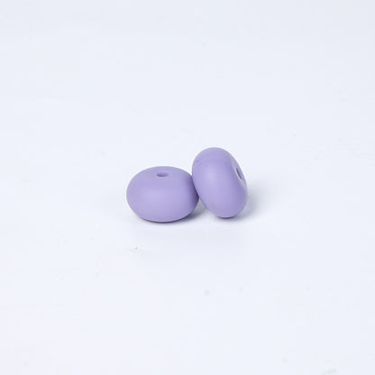 Spot 14mm Small Abacus Beads Food Grade Silicone Beads DIY Men's and Women's Jewelry Necklaces Oval Beads Wholesale