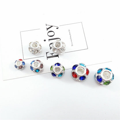 14mm Rhinestone Flower Ball DIY Jewelry Accessories Rhinestone Flower Ball Accessories Bracelet Bead Separation Craft Loose Bead Accessories