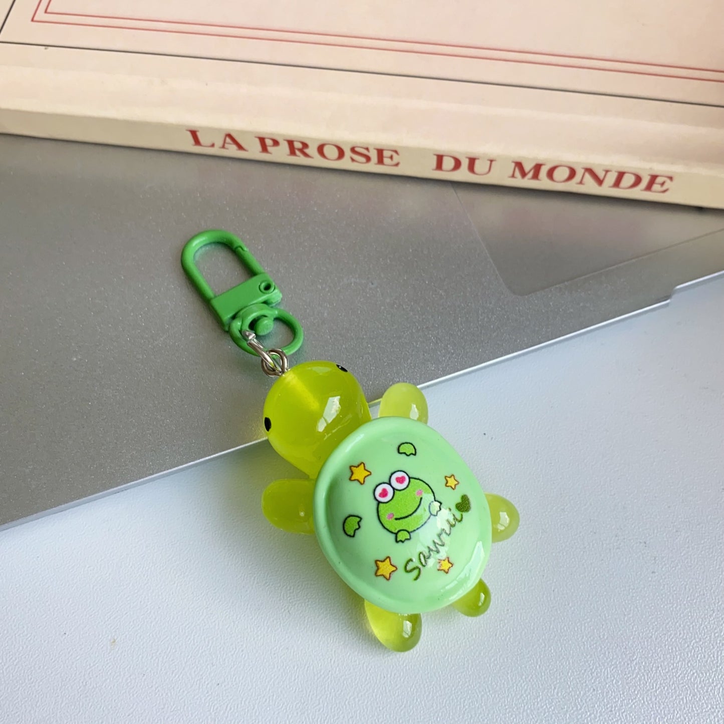 Cute Sanrio printed turtle keychain ins girlfriend schoolbag bag gift pendant car key pendant
