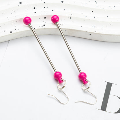 Spot DIY beaded earrings wholesale irregular gravel beaded earrings creative simple women handmade DIY earrings