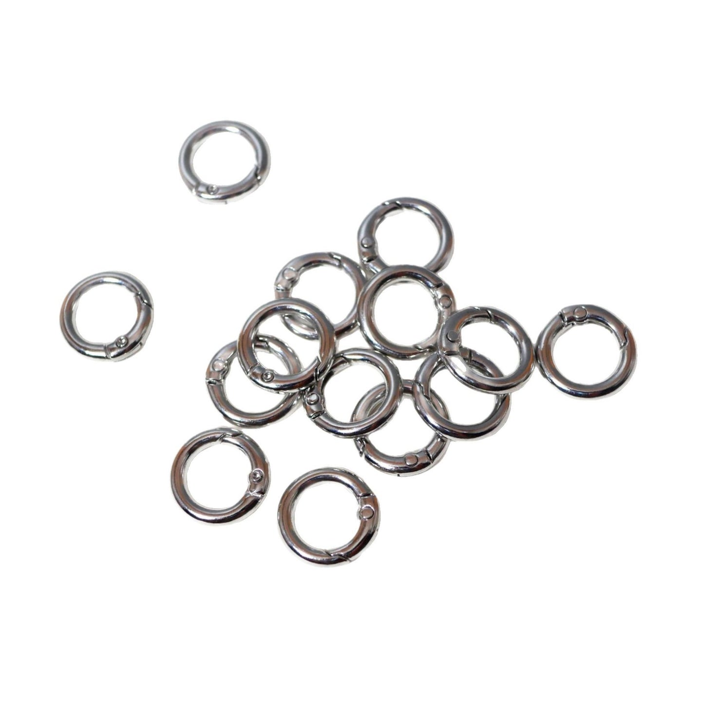 20/24mm Zinc Alloy Spring Ring, Metal Round Ring, Open Ring, Keychain, Luggage Webbing, Round Hanging Ring, Metal Iron Ring