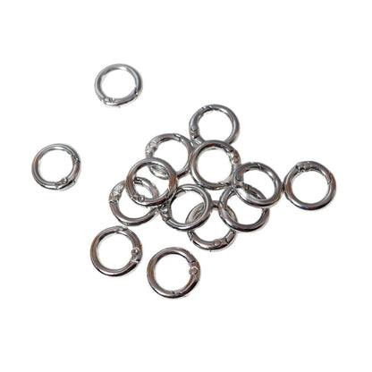 20/24mm Zinc Alloy Spring Ring, Metal Round Ring, Open Ring, Keychain, Luggage Webbing, Round Hanging Ring, Metal Iron Ring