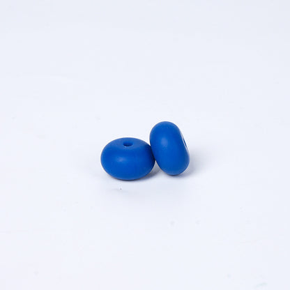 Spot 14mm Small Abacus Beads Food Grade Silicone Beads DIY Men's and Women's Jewelry Necklaces Oval Beads Wholesale #51-93