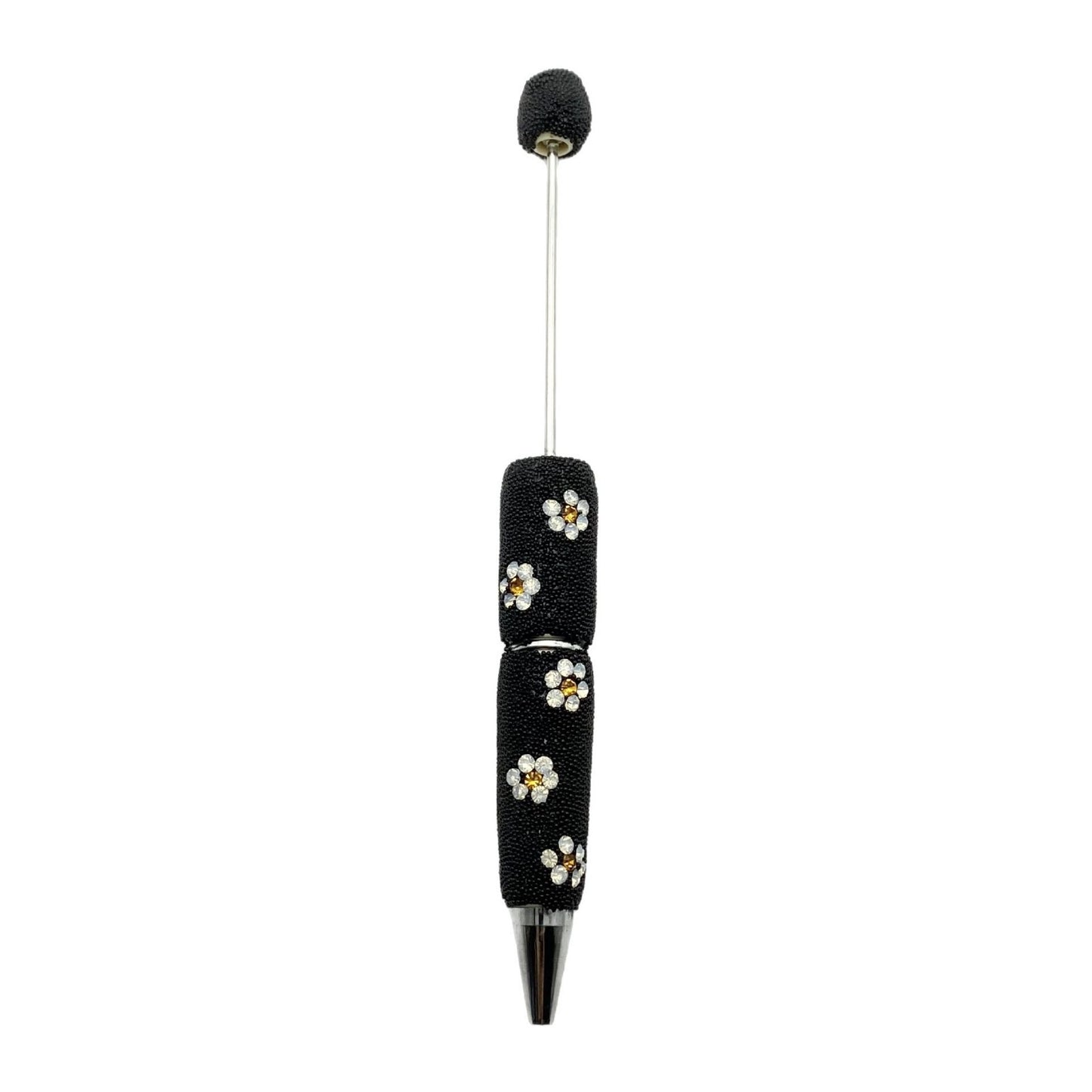 The new daisy full diamond bead pen, purely handmade DIY creative full diamond pen, daisy shape business gift pen is in stock.
