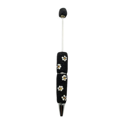 The new daisy full diamond bead pen, purely handmade DIY creative full diamond pen, daisy shape business gift pen is in stock.