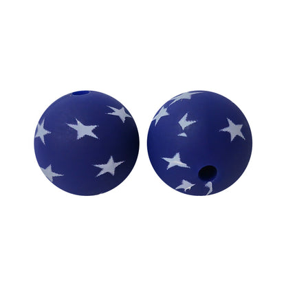 15mm Silicone Beads Water Transfer Beads DIY Jewelry Bead Pen Loose Beads Wholesale #101-150