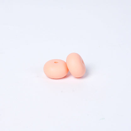 Spot 14mm Small Abacus Beads Food Grade Silicone Beads DIY Men's and Women's Jewelry Necklaces Oval Beads Wholesale #51-93