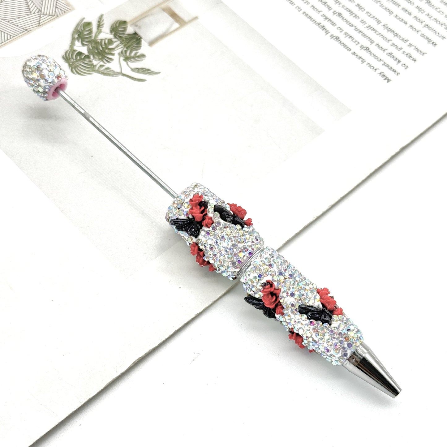 New luminous full diamond bead pen DIY luminous full diamond pen heavy industry advanced rhinestone pen ballpoint pen manufacturer wholesale
