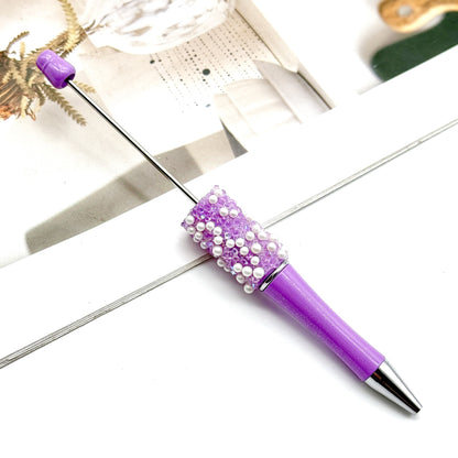 DIY Gypsy pearl bead pen granulated sugar crystal beadedpen ballpoint pen blind box Moe pen spot wholesale