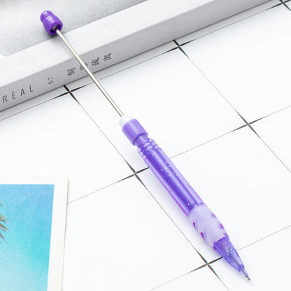 DIY beaded pencil for primary school students with no sharpening pencil 0.5 constant lead automatic pencil cute writing pencil wholesale