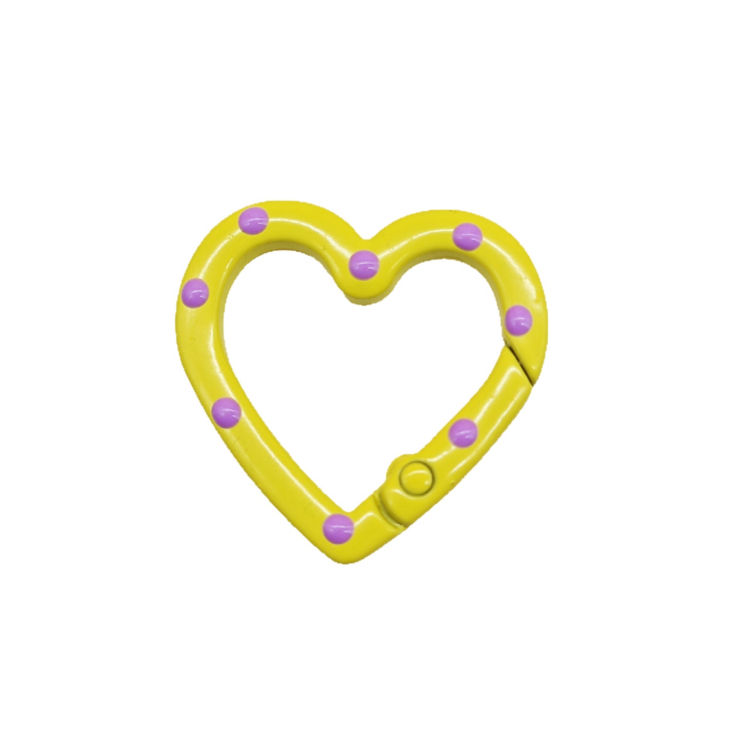 24.8Mm Diamond Key Ring Color Paint Spring Buckle Love Candy Color Spring Ring Opening DIY Jewelry Keychain Accessories Book Ring Card Ring