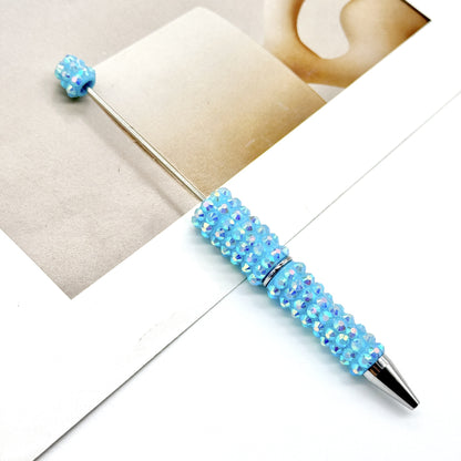 Creative Broken Diamond Full Diamond Bead Pen Handmade DIY Beaded Multi-color Ballpoint Pen ins Diamond Heavy Industry Moe Grain Pen Spot