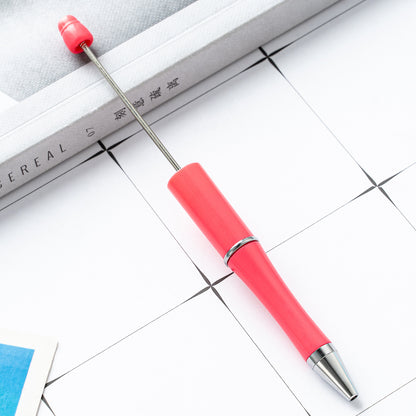 Bead pen, spot wholesale creative DIY plastic bead pen ballpoint pen printable plastic bead pen