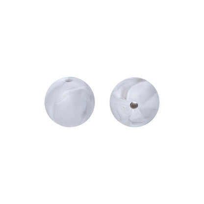 9 Mm Food Grade Silicone Beads Colored Round Loose Beads Handmade DIY Beaded Bracelet Pacifier Chain Accessories Spot Wholesale