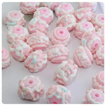 Various colors mixed hand-painted beads, beads, beads, jewelry, bracelets, mixed diy material accessories, wholesale beads