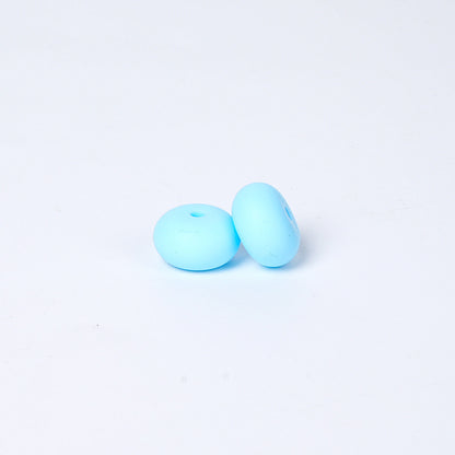 Spot 14mm Small Abacus Beads Food Grade Silicone Beads DIY Men's and Women's Jewelry Necklaces Oval Beads Wholesale