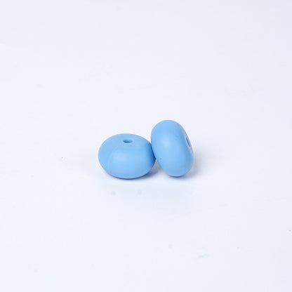 Spot 14mm Small Abacus Beads Food Grade Silicone Beads DIY Men's and Women's Jewelry Necklaces Oval Beads Wholesale #51-93