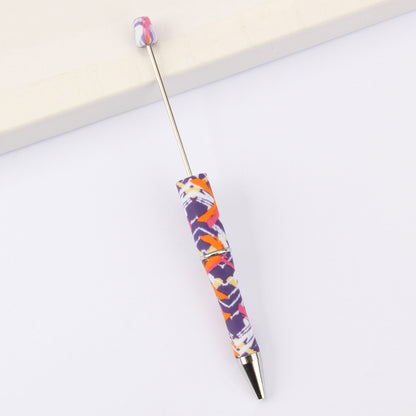 DIY bead pen printing pattern creative plastic beading puzzle leopard print floral cow tiger pattern bead pen wholesale