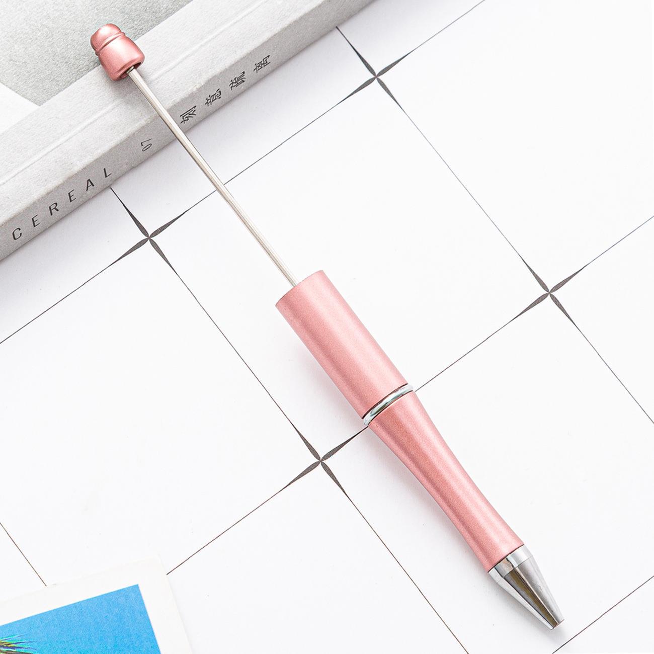 Bead pen, spot wholesale creative DIY plastic bead pen ballpoint pen printable plastic bead pen