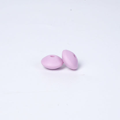Spot Silicone Beads European and American Jewelry 12mm Small Beads DIY Necklace Beaded Oval Lentil Loose Beads Wholesale #101-137