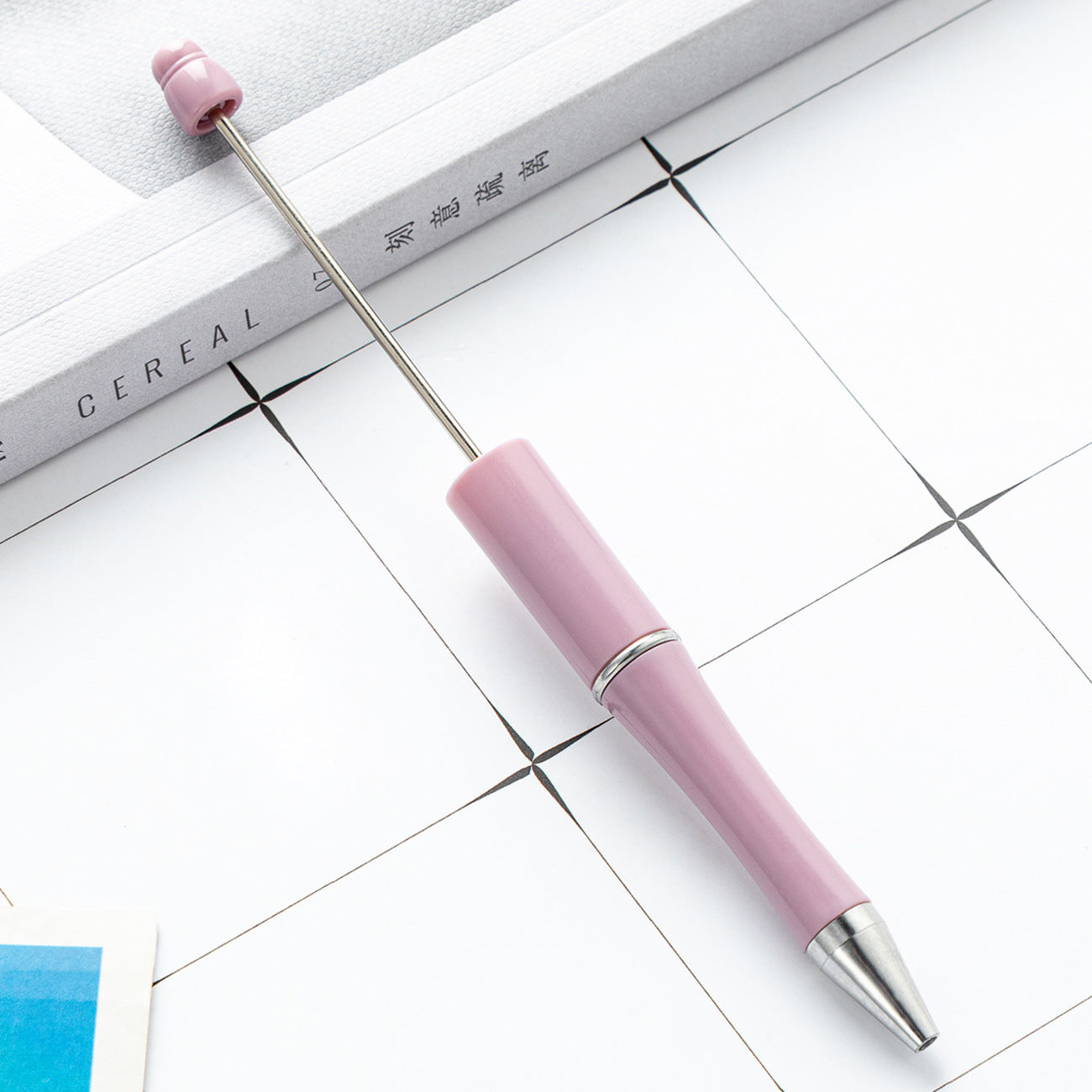 Bead pen, spot wholesale creative DIY plastic bead pen ballpoint pen printable plastic bead pen