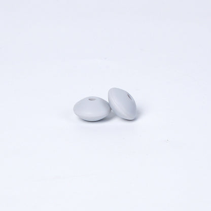 Spot Silicone Beads European and American Jewelry 12mm Small Beads DIY Necklace Beaded Oval Lentil Loose Beads Wholesale #51-100