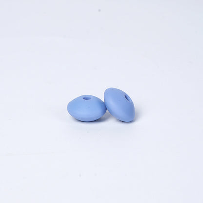 Spot Silicone Beads European and American Jewelry 12mm Small Beads DIY Necklace Beaded Oval Lentil Loose Beads Wholesale #101-137