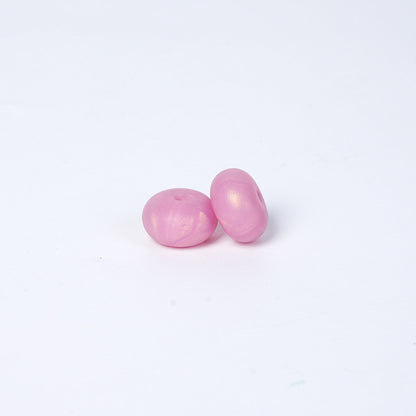 Spot 14mm Small Abacus Beads Food Grade Silicone Beads DIY Men's and Women's Jewelry Necklaces Oval Beads Wholesale